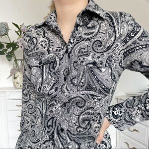 Michael Kors ‘70s Paisley Button-Down Shirt
